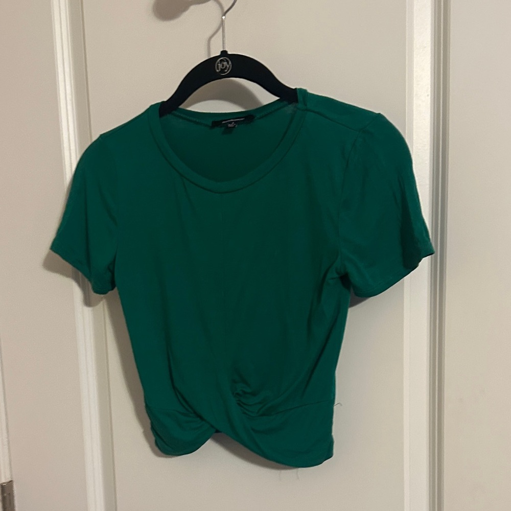 Ambiance Emerald Green Short Sleeve Top